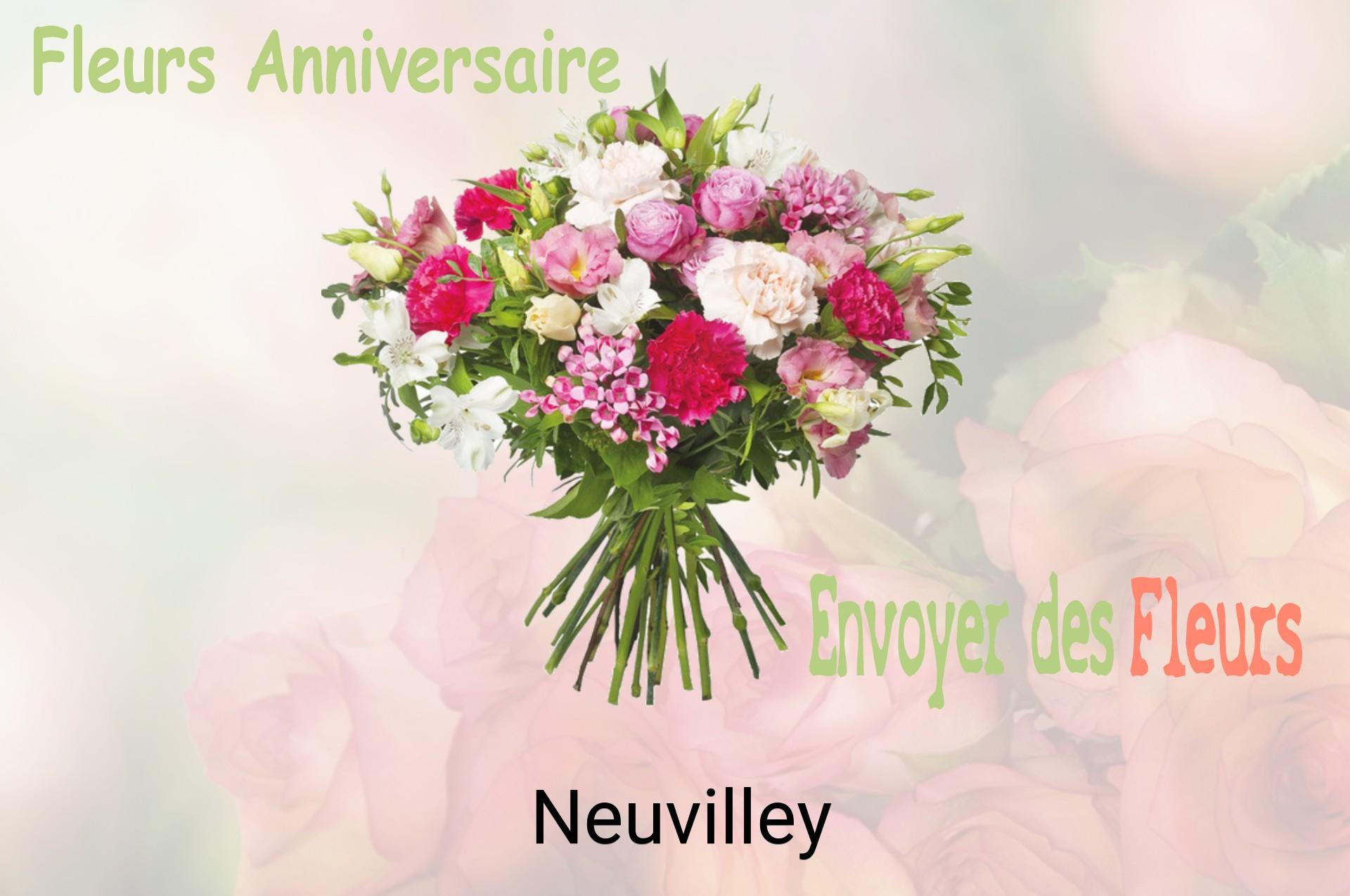 Bouquet de fleurs d’anniversaire livré à Neuvilley