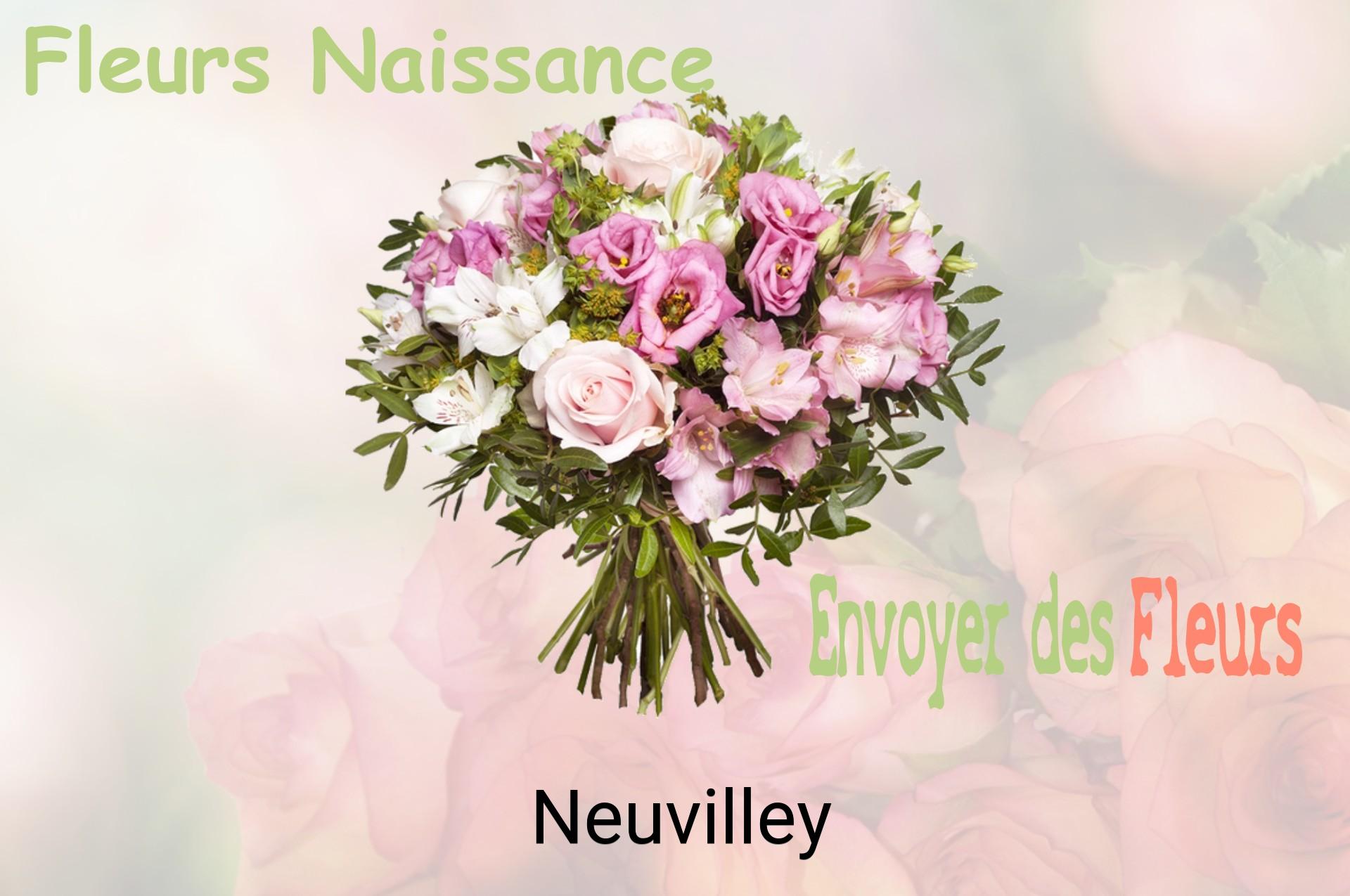 Bouquet de fleurs de naissance livré à Neuvilley